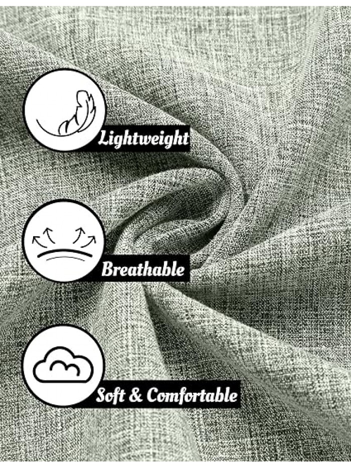 Men's Linen Shirts Short Sleeve Casual Shirts Button Down Shirt for Men Beach Summer Wedding Shirt