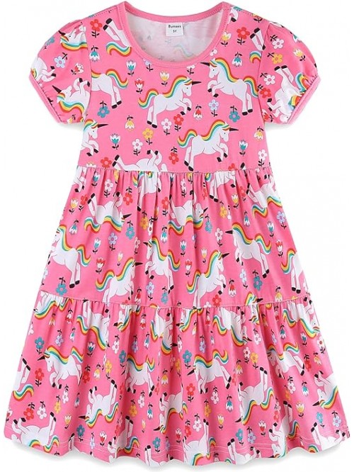 Pink Unicorns Summer dress for girls
