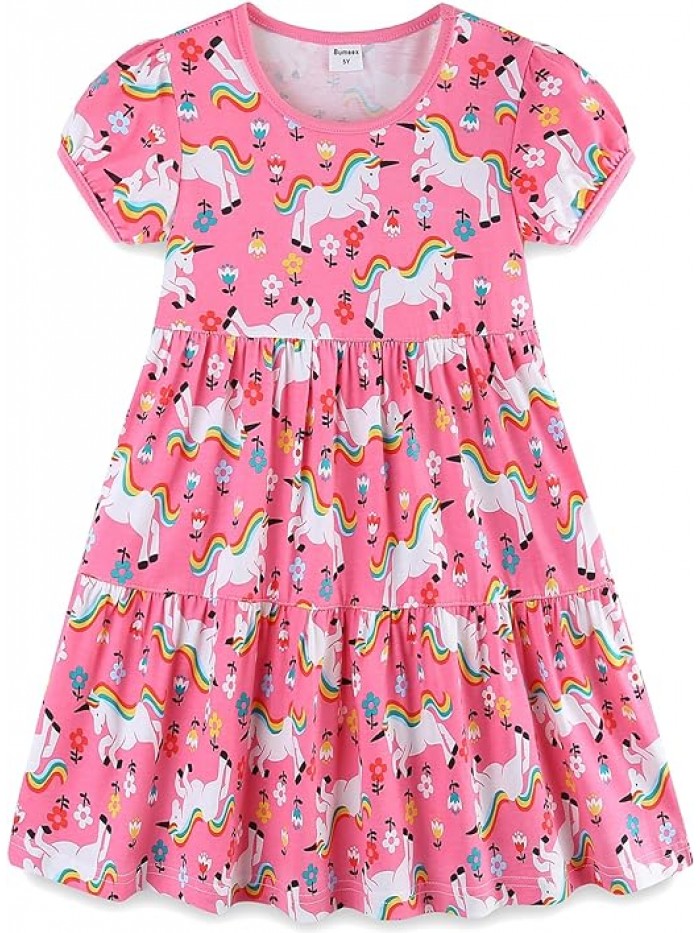 Pink Unicorns Summer dress for girls